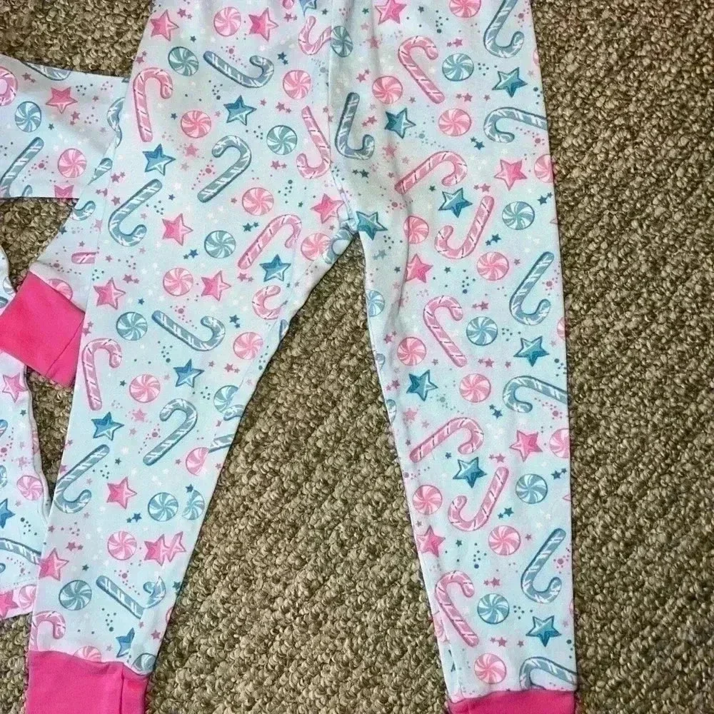 MAGNOLIA BABY CANDY CANE PAJAMAS